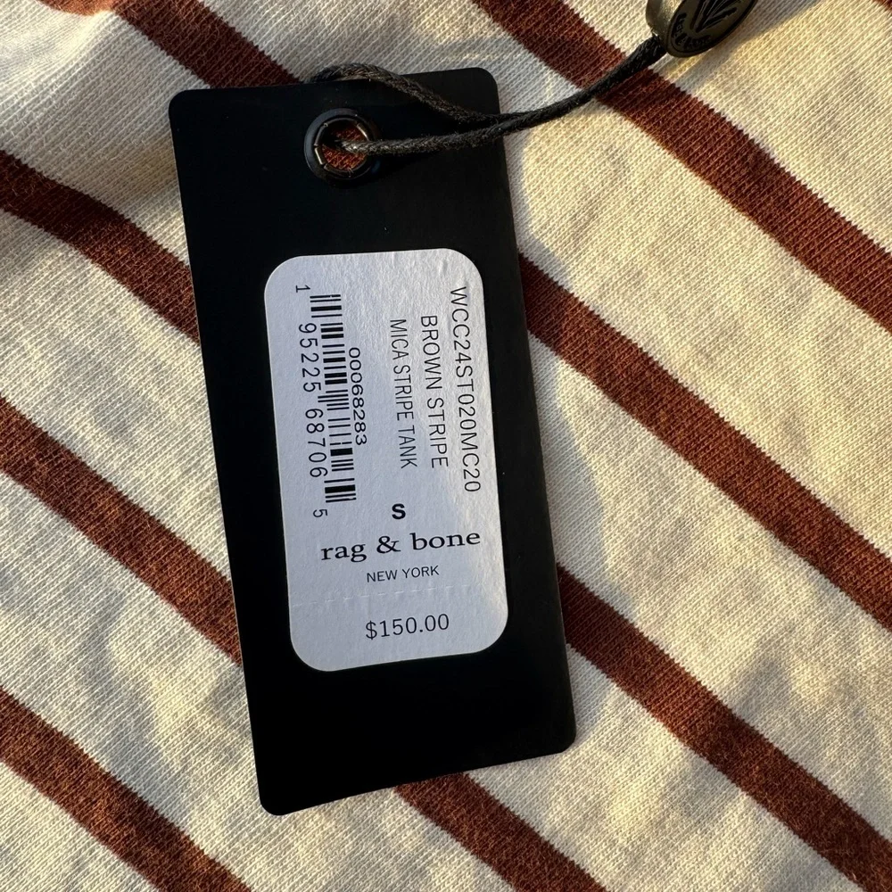 rag & bone NWT
Mica Stripe Tank Brownstripe Sz S - Picture 15 of 16